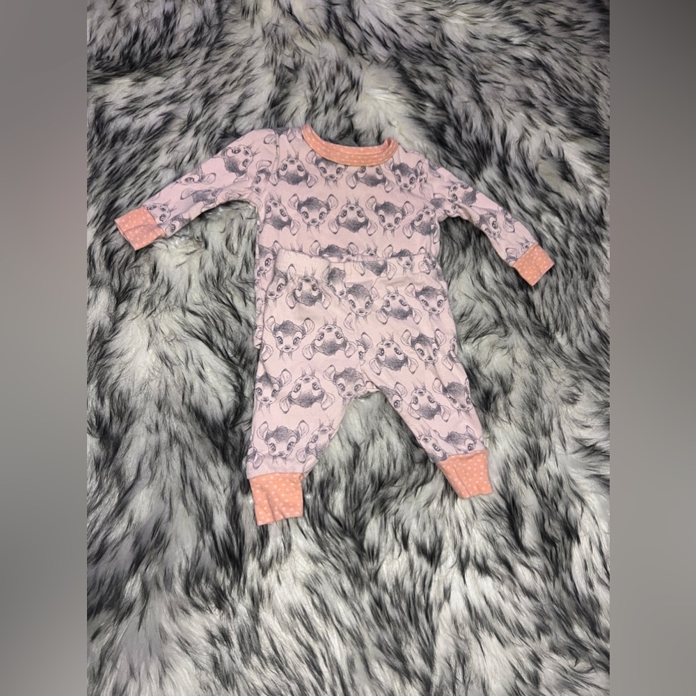 Disney Bambi Matching Pajama Set 6M